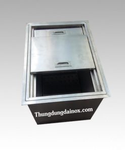 Thùng đá inox âm bàn tiện lợi cho việc sử dụng